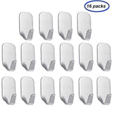 On amazon adhesive hooks sfemn heavy duty wall hooks stainless steel waterproof wall hangers for robe coat towel keys bags home kitchen bathroom 16 pack