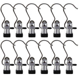 Top home x ultra strong stainless steel hanging clip hook set of 12