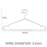 Exclusive timmy wire hangers 40 pack stainless steel strong metal wire hangers clothes 16 5 inch 1