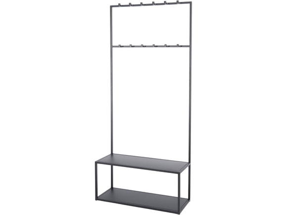 Chancery Black Metal Coat Rack