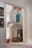 Featured ez shelf diy closet organizer kit expandable to 12 2 ft of hanging shelf space white