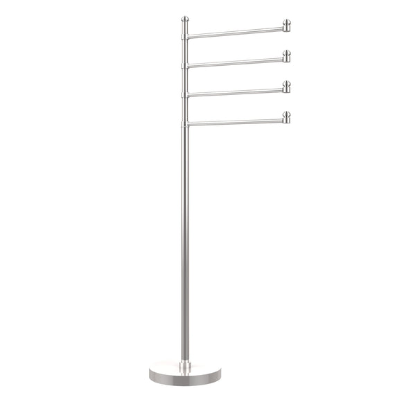 Allied Brass SB-84-PC Southbeach Collection 49-Inch Towel Stand with 4-Swing Arm, Polished Chrome