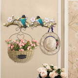 Organize with gljjqmy american decorative bird hook wall hanging creative door wall hanger art retro wall entrance coat hook wall hook color magnolia flower