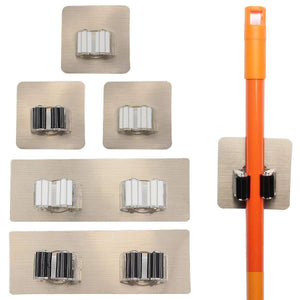 Best seller  yotako broom mop holder 8 pcs mop and broom hanger self adhesive wall mount storage rack storage and organization for your home kitchen and wardrobe