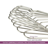 Heavy duty 30 pack clothes hangers stainless steel strong metal wire hangers clothes hangers 16 5 inch gabbay