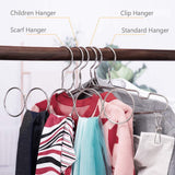 Latest poeland 1kuan clothes hanger set 304 stainless steel standard high end hangers kids hanger sock hanger scarf hnager 1