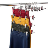 Discover the best heavy duty add on skirt hangers with clips 12 pack multi stackable add on hangers adjustable clip pants hanger skirt hanger with clips chrome hook cascading clip hanger jeans slacks bottoms