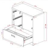 Top rated merax lateral file cabinet 2 drawer locking filing cabinet 3 drawers metal organizer with heavy duty hanging file frame for legal business files office home storage