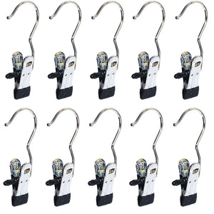 Save baihoo set of 10 laundry hooks pins boot hanger hold hanging clips home travel portable