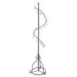 Products mygift elegant black metal 14 hook spiral coat hanger bag display garment rack stand