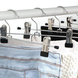 Buy ounona stainless steel clothes drying hanger with clips pants drying rack 20pcs