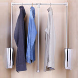 Buy gimify pull down closet rod wardrobe lift organizer storage systerm hanger rod for hanging clothes space saving aluminum adjustable 32 68 42 28inch