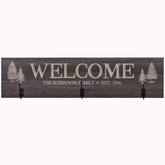 Personalized Welcome Family Established Date Wall Signs