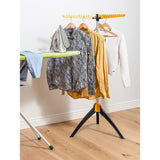 Featured artmoon elm collapsible clothes drying rack foldable tripod hanger stand portable indoor outdoor durable constuction up to 63 hangers