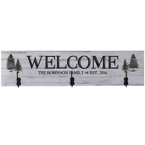 Personalized Welcome Family Established Date Wall Signs