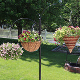 Amazon best sunnydaze 4 arm hanging basket plant stand with adjustable arms indoor outdoor flower hanger 84 inch tall