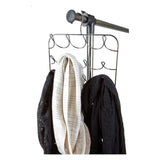 Discover the mind reader scarf belt tie organizer hanger holder rack silver