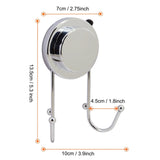 Results suction cup hook okomatch chrome adhesive vacuum wall mount stainless steel holder storage hanger heavy duty repeated use 2pcs pack