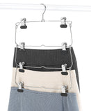Exclusive whitmor 4 tier folding skirt hanger chrome black