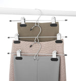 Storage whitmor add on skirt slack hangers chrome black set of 3
