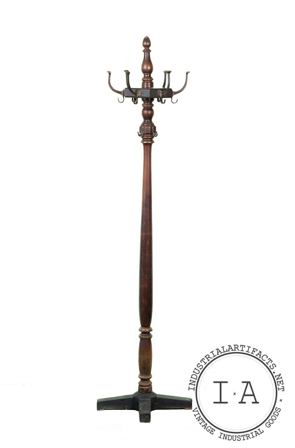 C. 1910 Koken Barber Shop Coat Rack