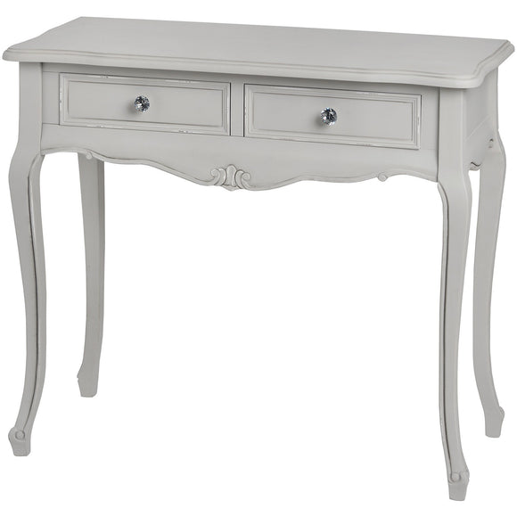 Fleurie Grey Two Drawer Console Table
