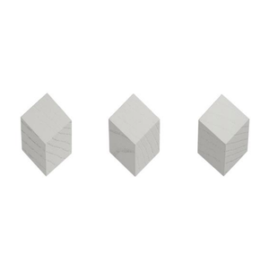 Iso hook set of 3 in grey by HAY