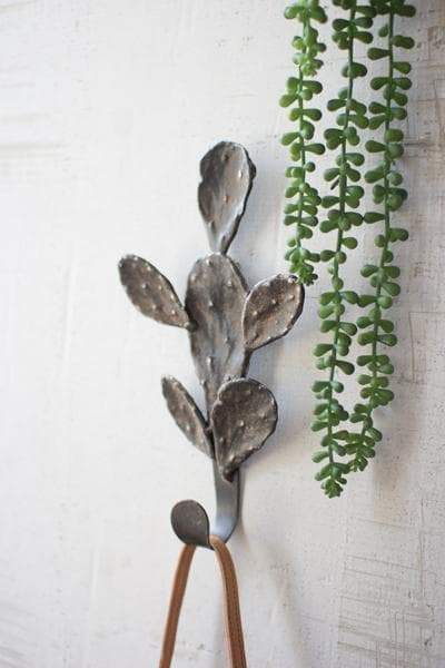 Cast Iron Cactus Coat Rack Set of 2