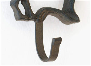Iron Labrador Dog Wall Plaque with a Hook