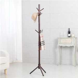 coat rack solid wood hall tree clothes shelf hallstand tree style hatstand  living room home bedroom furniture 8 hooks