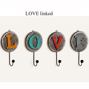 4 Pcs/set Hooks European Creative Retro Wooden Wall Decoration Coat Rack Hanger Living Room Furniture