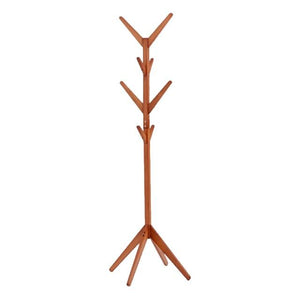 Solid Wood Floor Coat Rack Free Standing Wood Tree Coat Rack Stand For Coats Hats Scarves Clothes Creative Home Furniture