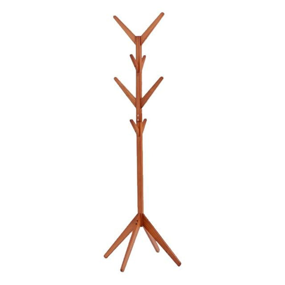 Solid Wood Floor Coat Rack Free Standing Wood Tree Coat Rack Stand For Coats Hats Scarves Clothes Creative Home Furniture