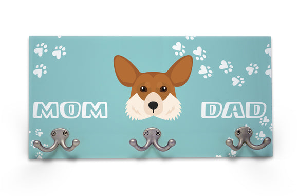 Wall Mounted Coat Rack - Corgi